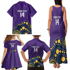 NRL Melbourne Rugby Custom Family Matching Tank Maxi Dress and Hawaiian Shirt Premiers Trophy Ride The Storm - Aussie Hoodie