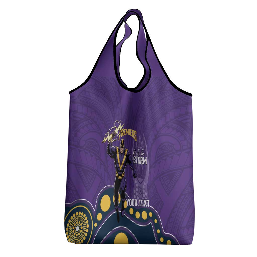 NRL Melbourne Rugby Custom Grocery Bag Premiers Trophy Ride The Storm - Aussie Hoodie