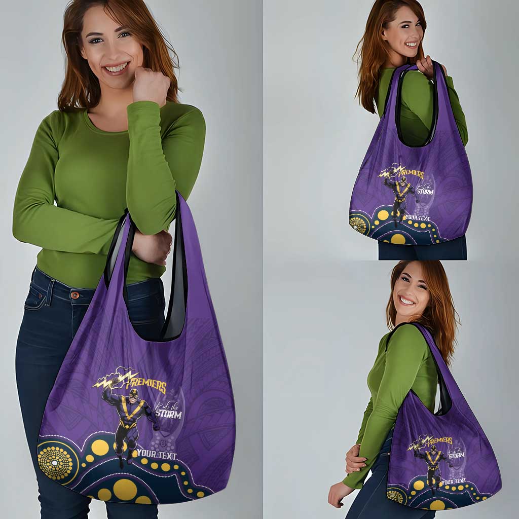 NRL Melbourne Rugby Custom Grocery Bag Premiers Trophy Ride The Storm - Aussie Hoodie