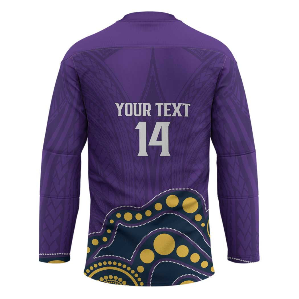 NRL Melbourne Rugby Custom Hockey Jersey Premiers Trophy Ride The Storm - Aussie Hoodie