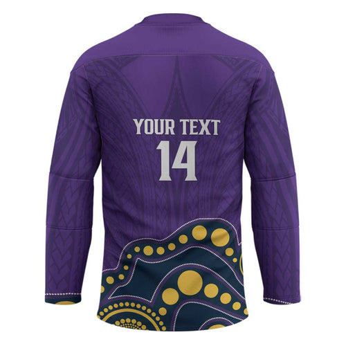 NRL Melbourne Rugby Custom Hockey Jersey Premiers Trophy Ride The Storm - Aussie Hoodie