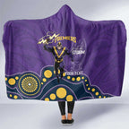 NRL Melbourne Rugby Custom Hooded Blanket Premiers Trophy Ride The Storm - Aussie Hoodie