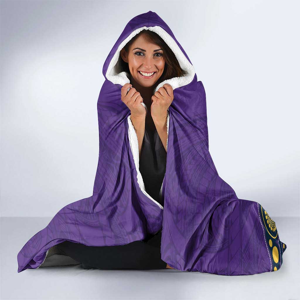 NRL Melbourne Rugby Custom Hooded Blanket Premiers Trophy Ride The Storm - Aussie Hoodie