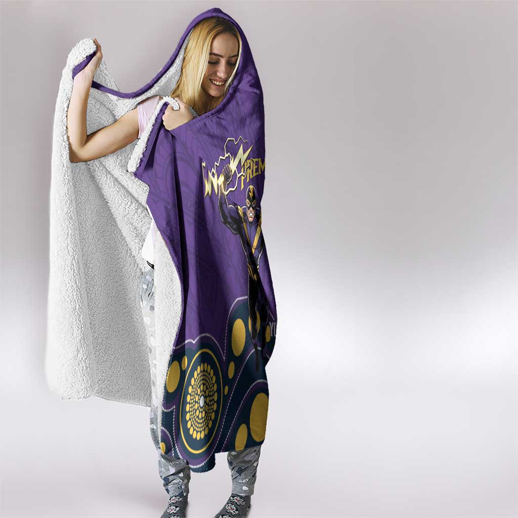 NRL Melbourne Rugby Custom Hooded Blanket Premiers Trophy Ride The Storm - Aussie Hoodie