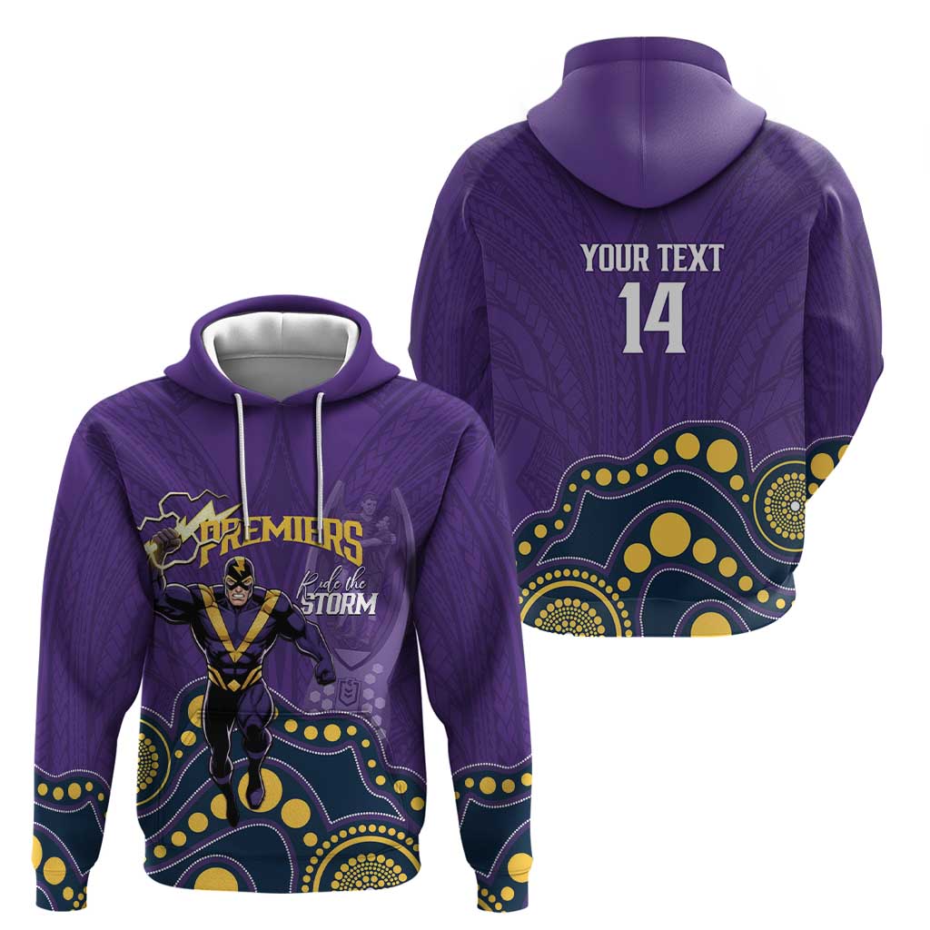 NRL Melbourne Rugby Custom Hoodie Premiers Trophy Ride The Storm - Aussie Hoodie