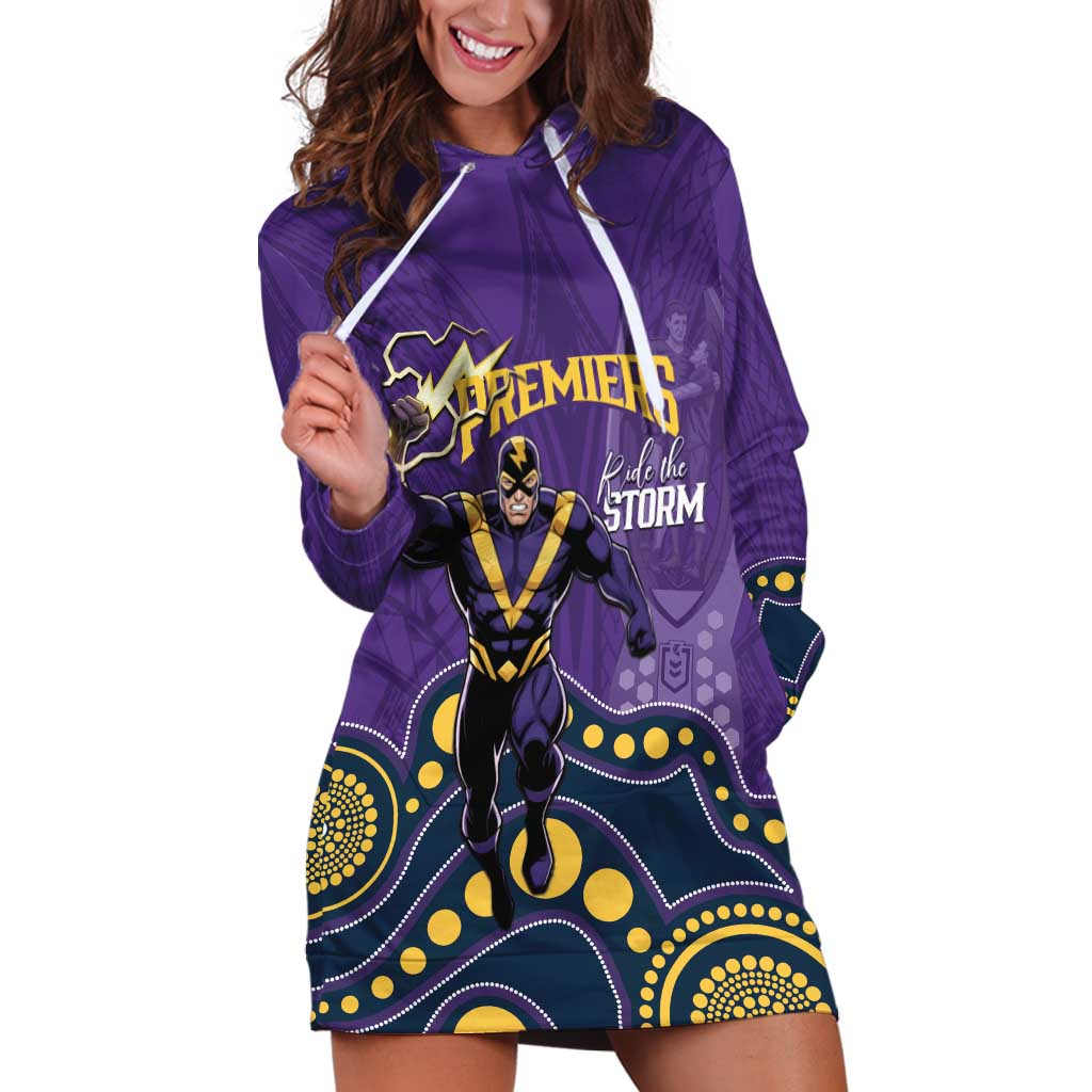 NRL Melbourne Rugby Custom Hoodie Dress Premiers Trophy Ride The Storm - Aussie Hoodie