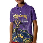 NRL Melbourne Rugby Custom Kid Polo Shirt Premiers Trophy Ride The Storm - Aussie Hoodie
