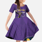 NRL Melbourne Rugby Custom Kid Short Sleeve Dress Premiers Trophy Ride The Storm - Aussie Hoodie