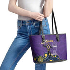 NRL Melbourne Rugby Custom Leather Tote Bag Premiers Trophy Ride The Storm - Aussie Hoodie
