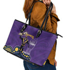 NRL Melbourne Rugby Custom Leather Tote Bag Premiers Trophy Ride The Storm - Aussie Hoodie