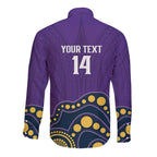 NRL Melbourne Rugby Custom Long Sleeve Button Shirt Premiers Trophy Ride The Storm - Aussie Hoodie