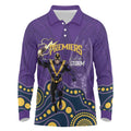 NRL Melbourne Rugby Custom Long Sleeve Polo Shirt Premiers Trophy Ride The Storm - Aussie Hoodie