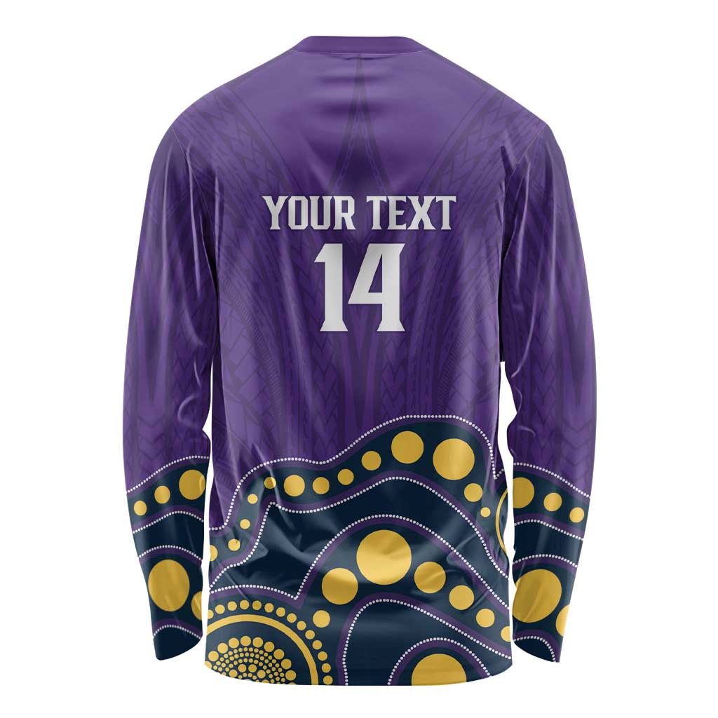 NRL Melbourne Rugby Custom Long Sleeve Shirt Premiers Trophy Ride The Storm - Aussie Hoodie