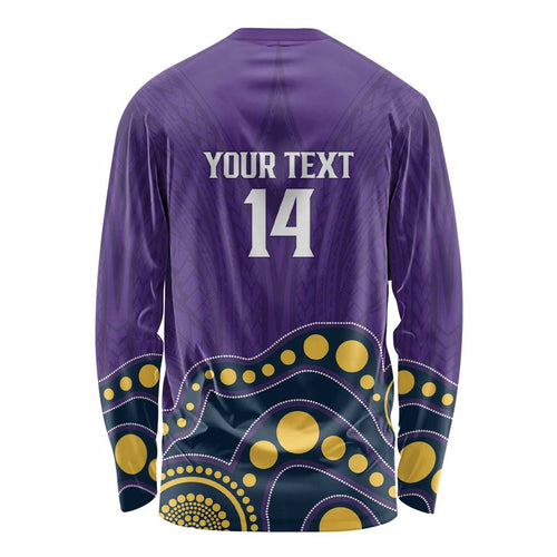NRL Melbourne Rugby Custom Long Sleeve Shirt Premiers Trophy Ride The Storm - Aussie Hoodie