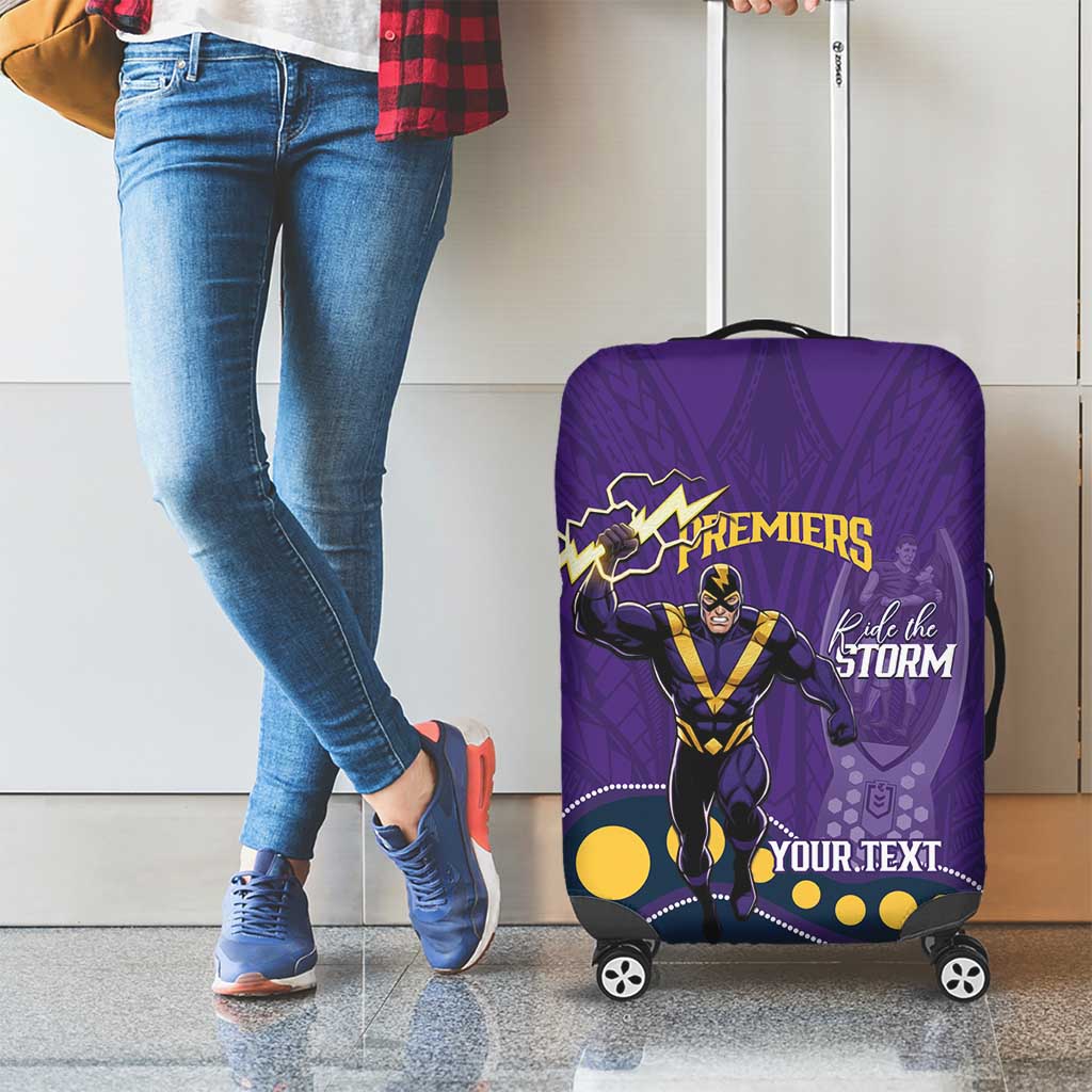 NRL Melbourne Rugby Custom Luggage Cover Premiers Trophy Ride The Storm - Aussie Hoodie