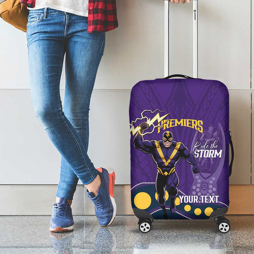 NRL Melbourne Rugby Custom Luggage Cover Premiers Trophy Ride The Storm - Aussie Hoodie