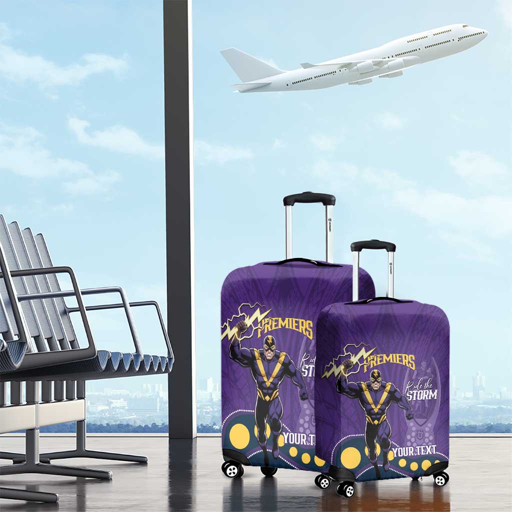 NRL Melbourne Rugby Custom Luggage Cover Premiers Trophy Ride The Storm - Aussie Hoodie