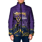 NRL Melbourne Rugby Custom Padded Jacket Premiers Trophy Ride The Storm - Aussie Hoodie