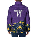 NRL Melbourne Rugby Custom Padded Jacket Premiers Trophy Ride The Storm - Aussie Hoodie