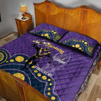 NRL Melbourne Rugby Custom Quilt Bed Set Premiers Trophy Ride The Storm - Aussie Hoodie