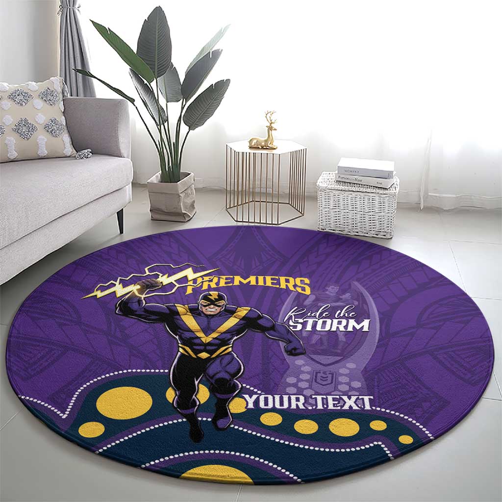 NRL Melbourne Rugby Custom Round Carpet Premiers Trophy Ride The Storm - Aussie Hoodie