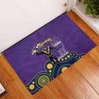 NRL Melbourne Rugby Custom Rubber Doormat Premiers Trophy Ride The Storm - Aussie Hoodie