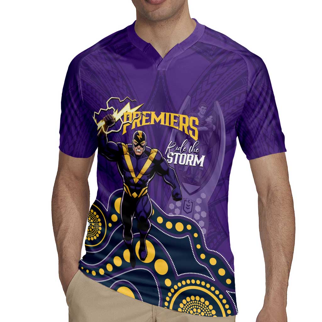 NRL Melbourne Rugby Custom Rugby Jersey Premiers Trophy Ride The Storm - Aussie Hoodie
