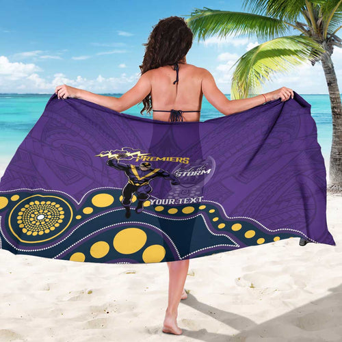 NRL Melbourne Rugby Custom Sarong Premiers Trophy Ride The Storm - Aussie Hoodie