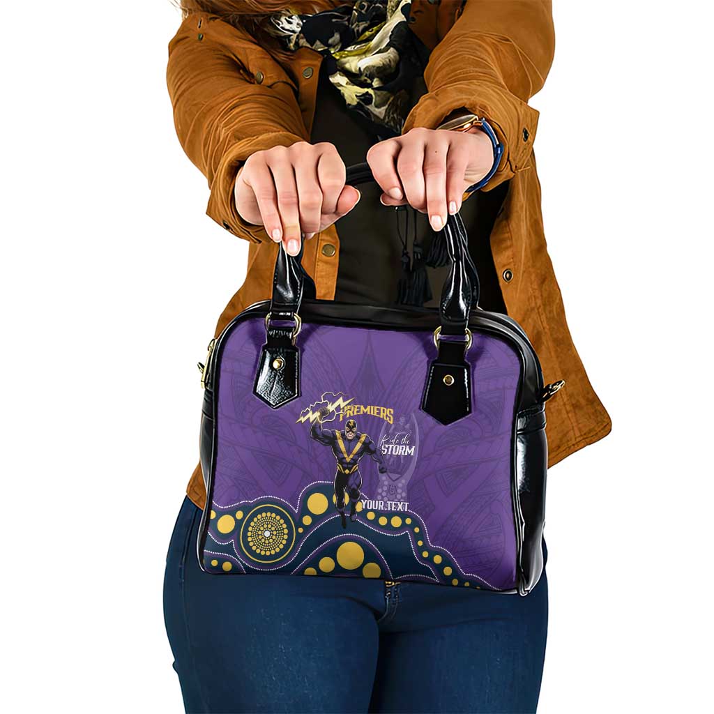 NRL Melbourne Rugby Custom Shoulder Handbag Premiers Trophy Ride The Storm - Aussie Hoodie
