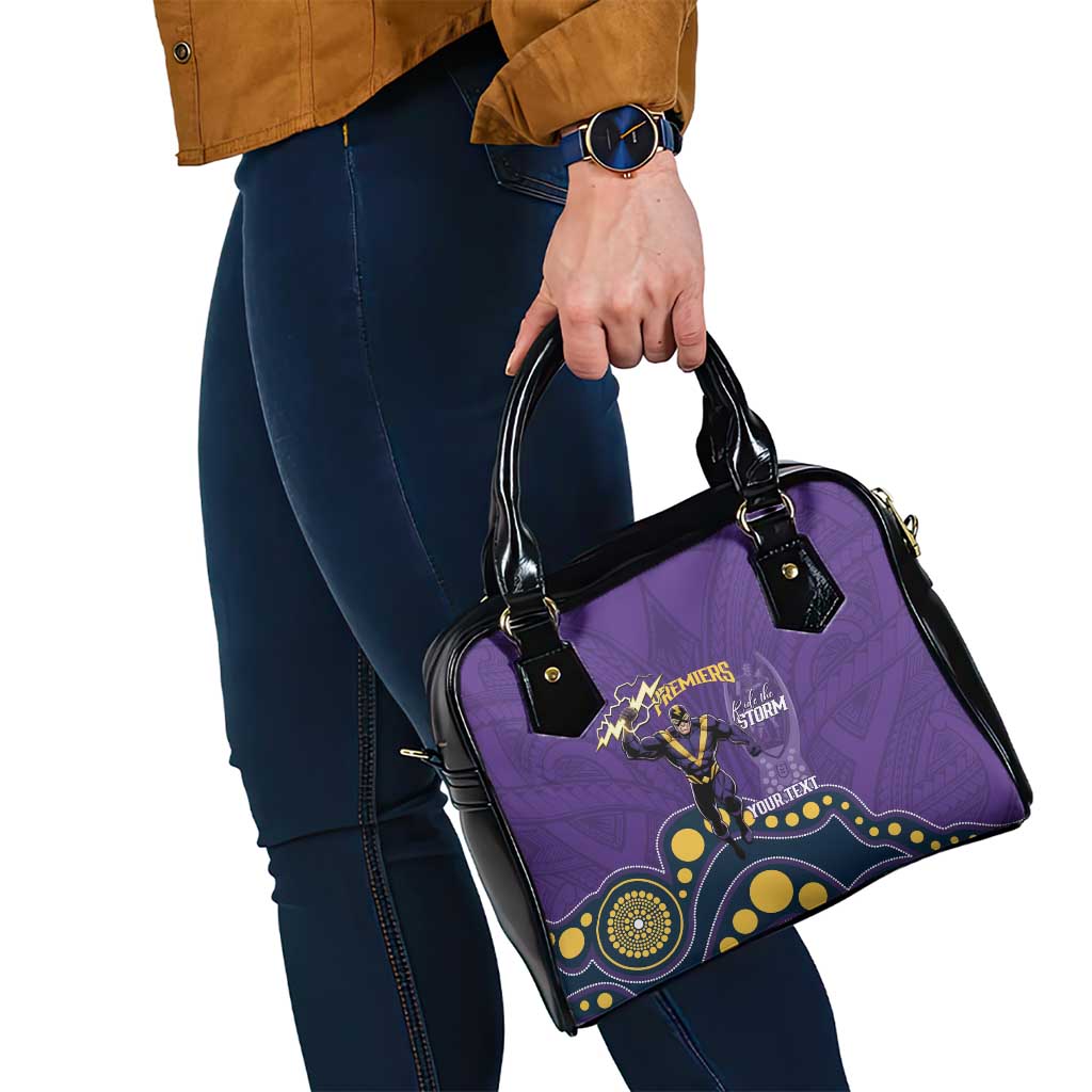 NRL Melbourne Rugby Custom Shoulder Handbag Premiers Trophy Ride The Storm - Aussie Hoodie