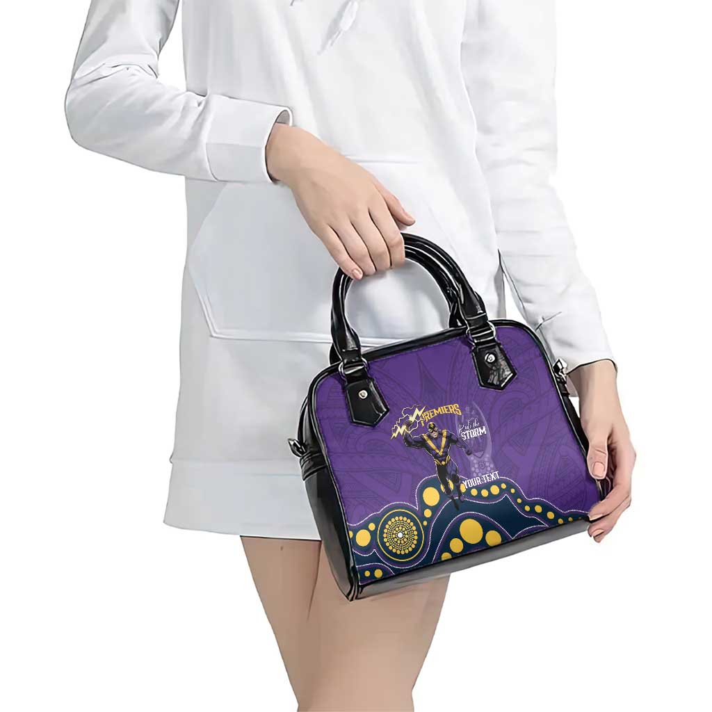 NRL Melbourne Rugby Custom Shoulder Handbag Premiers Trophy Ride The Storm - Aussie Hoodie