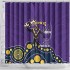 NRL Melbourne Rugby Custom Shower Curtain Premiers Trophy Ride The Storm - Aussie Hoodie
