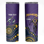 NRL Melbourne Rugby Custom Skinny Tumbler Premiers Trophy Ride The Storm - Aussie Hoodie