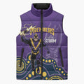 NRL Melbourne Rugby Custom Sleeveless Puffer Jacket Premiers Trophy Ride The Storm - Aussie Hoodie