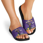 NRL Melbourne Rugby Custom Slide Sandals Premiers Trophy Ride The Storm - Aussie Hoodie