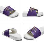 NRL Melbourne Rugby Custom Slide Sandals Premiers Trophy Ride The Storm - Aussie Hoodie
