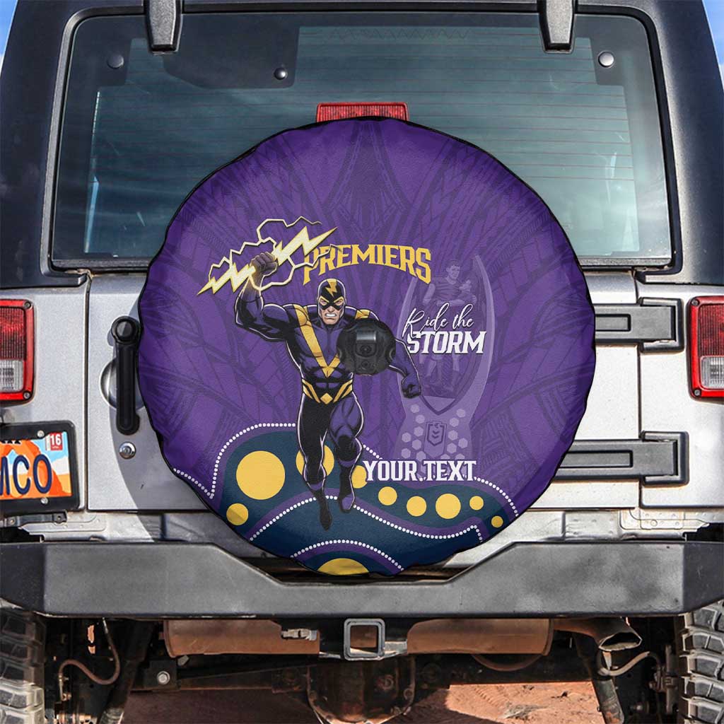 NRL Melbourne Rugby Custom Spare Tire Cover Premiers Trophy Ride The Storm - Aussie Hoodie