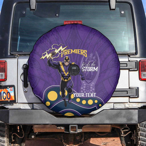 NRL Melbourne Rugby Custom Spare Tire Cover Premiers Trophy Ride The Storm - Aussie Hoodie