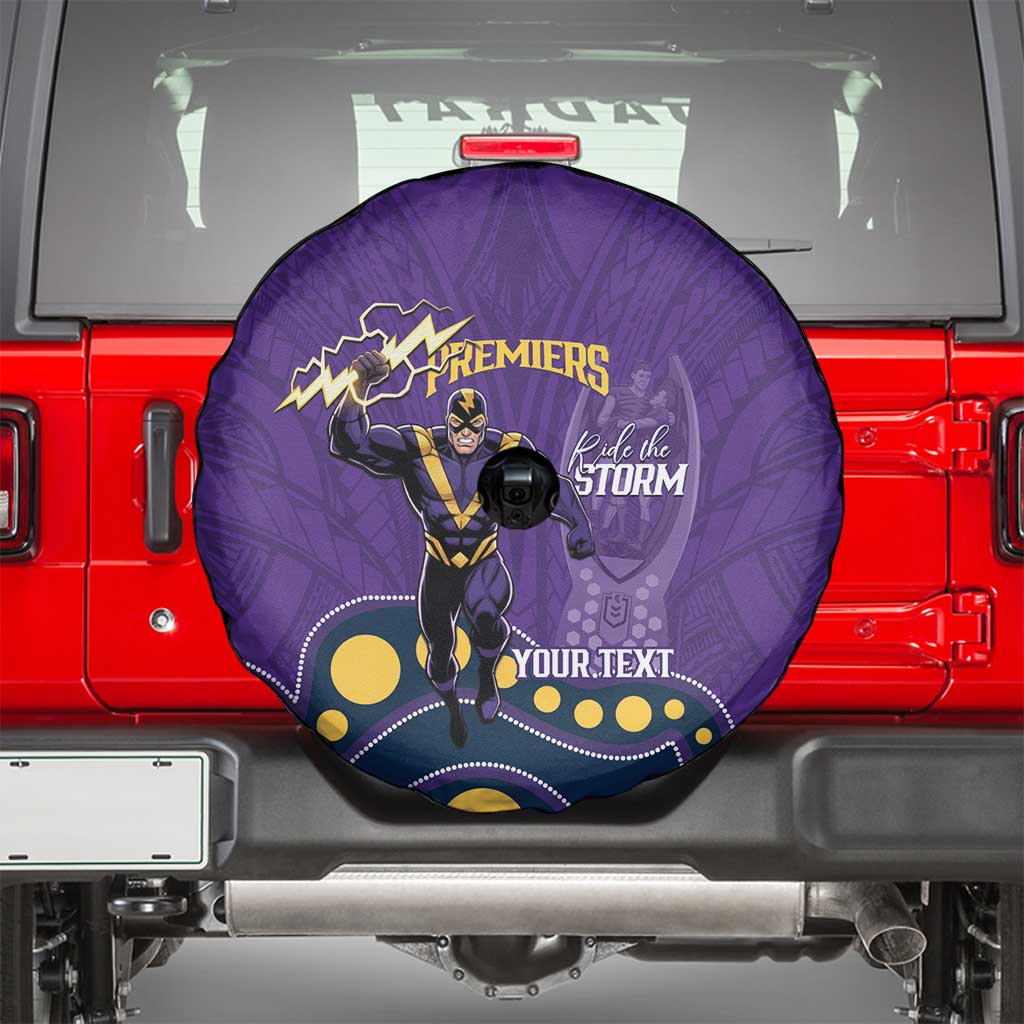 NRL Melbourne Rugby Custom Spare Tire Cover Premiers Trophy Ride The Storm - Aussie Hoodie