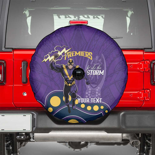 NRL Melbourne Rugby Custom Spare Tire Cover Premiers Trophy Ride The Storm - Aussie Hoodie