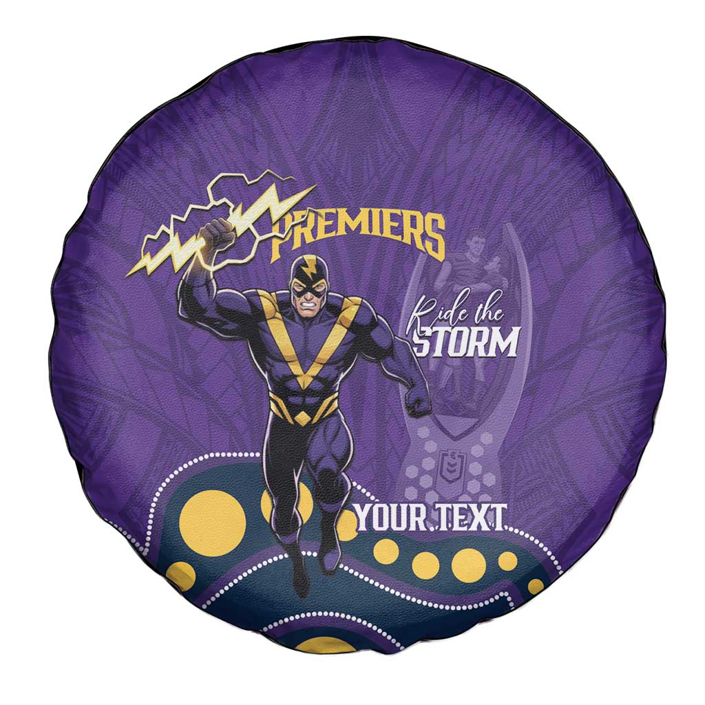 NRL Melbourne Rugby Custom Spare Tire Cover Premiers Trophy Ride The Storm - Aussie Hoodie