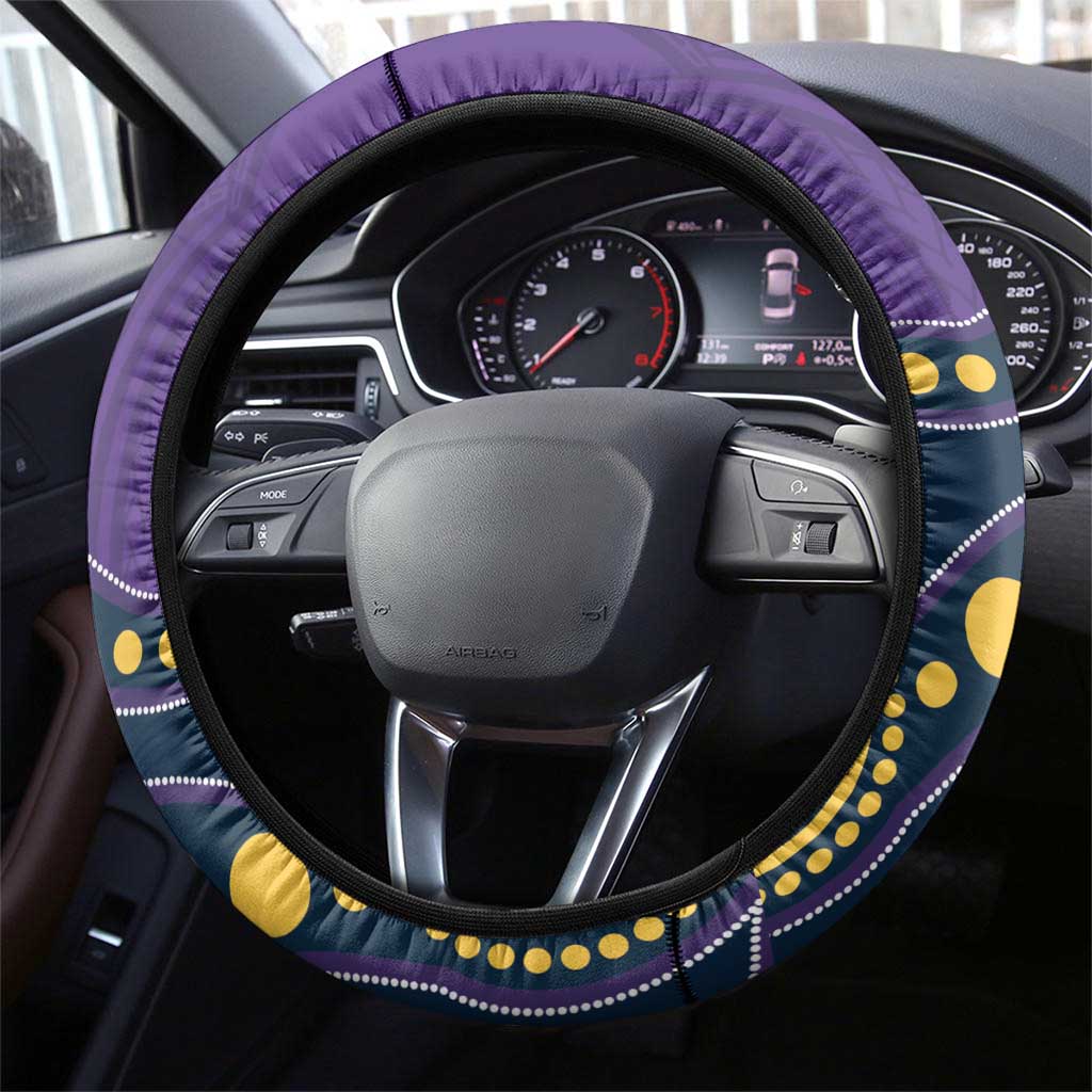 NRL Melbourne Rugby Steering Wheel Cover Premiers Trophy Ride The Storm - Aussie Hoodie