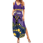 NRL Melbourne Rugby Custom Summer Maxi Dress Premiers Trophy Ride The Storm - Aussie Hoodie