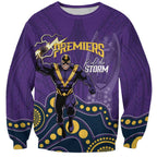 NRL Melbourne Rugby Custom Sweatshirt Premiers Trophy Ride The Storm - Aussie Hoodie
