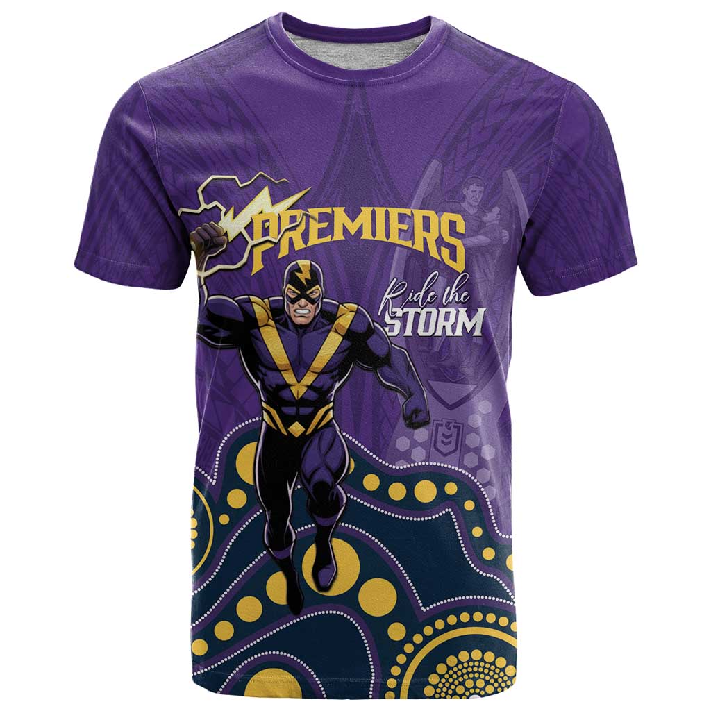 NRL Melbourne Rugby Custom T Shirt Premiers Trophy Ride The Storm - Aussie Hoodie