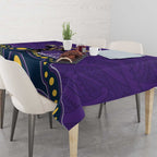 NRL Melbourne Rugby Custom Tablecloth Premiers Trophy Ride The Storm - Aussie Hoodie