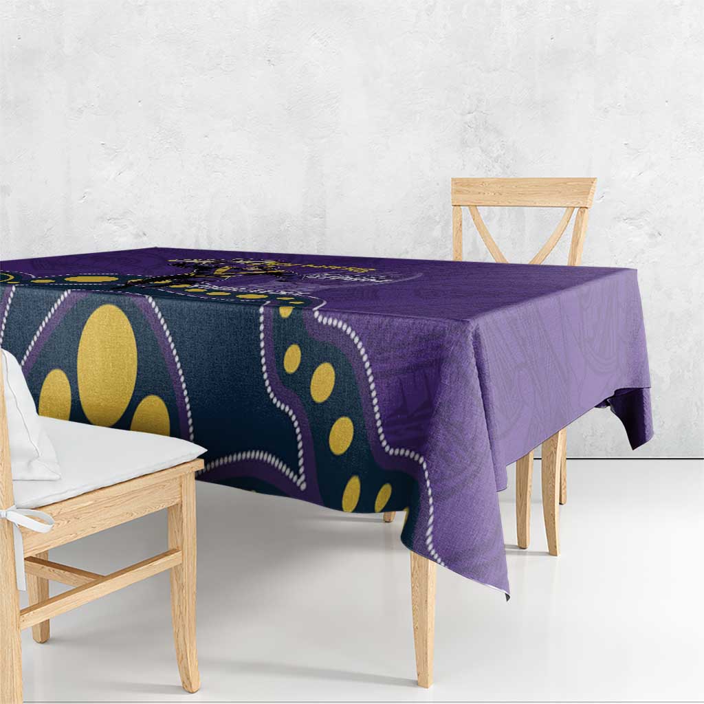 NRL Melbourne Rugby Custom Tablecloth Premiers Trophy Ride The Storm - Aussie Hoodie