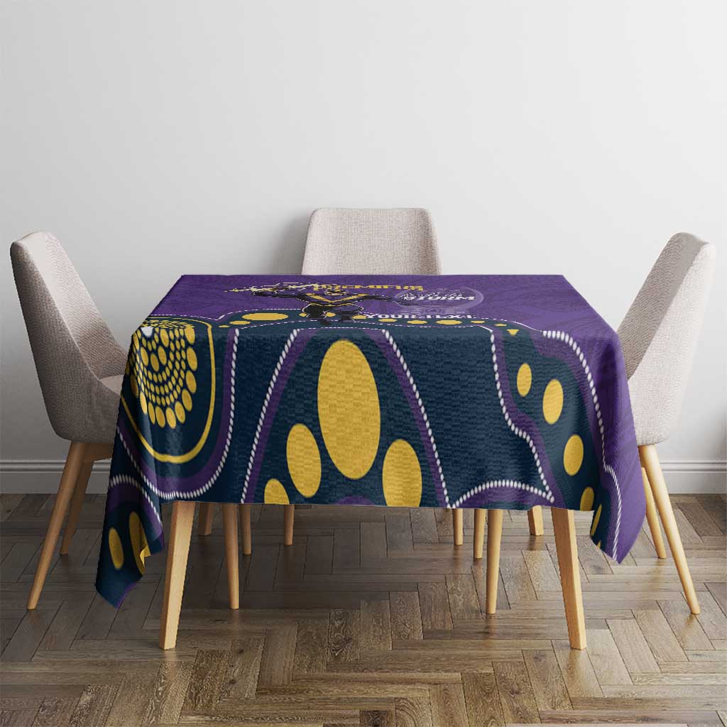NRL Melbourne Rugby Custom Tablecloth Premiers Trophy Ride The Storm - Aussie Hoodie