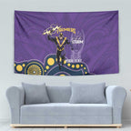NRL Melbourne Rugby Custom Tapestry Premiers Trophy Ride The Storm - Aussie Hoodie