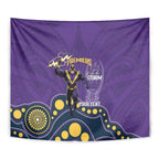 NRL Melbourne Rugby Custom Tapestry Premiers Trophy Ride The Storm - Aussie Hoodie